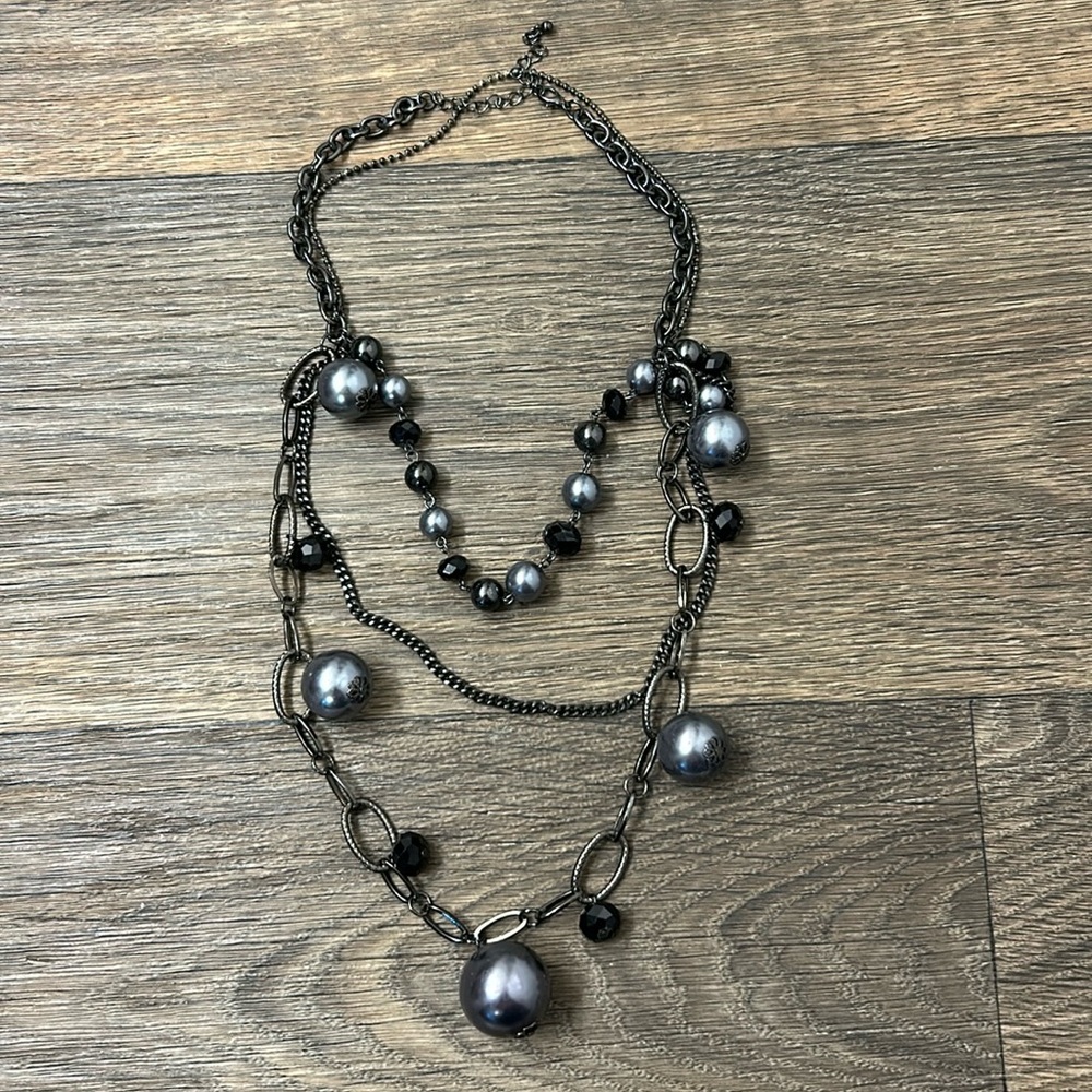 Beaded statement necklace